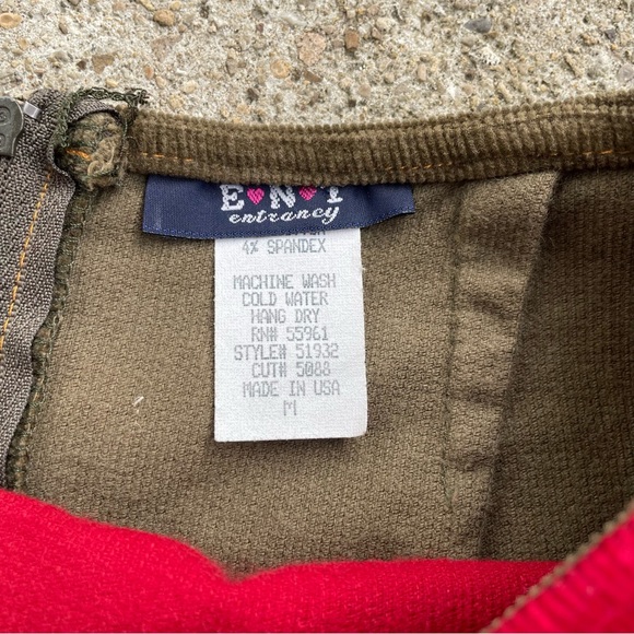 Vintage Patchwork Corduroy Skirt - Picture 3 of 4